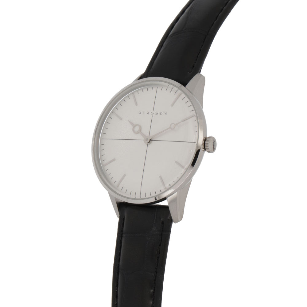 KLASSE14 時計 Disco Volante 36mm Quartz Leather ステンレススチール レザー シルバーカラー 腕時計 DI16SR001W