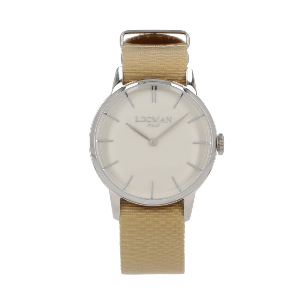 LOCMAN 時計 イエロー系 ステンレススティール ロゴ 腕時計 0251V05-00AVNKNH 1960