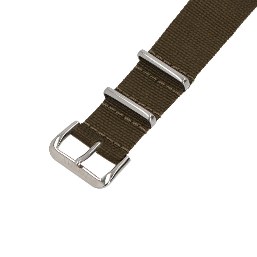 LOCMAN 時計 カーキ ステンレススティールケース ロゴ シルバー 腕時計 0252V08-00WHRGNG 1960 DATE