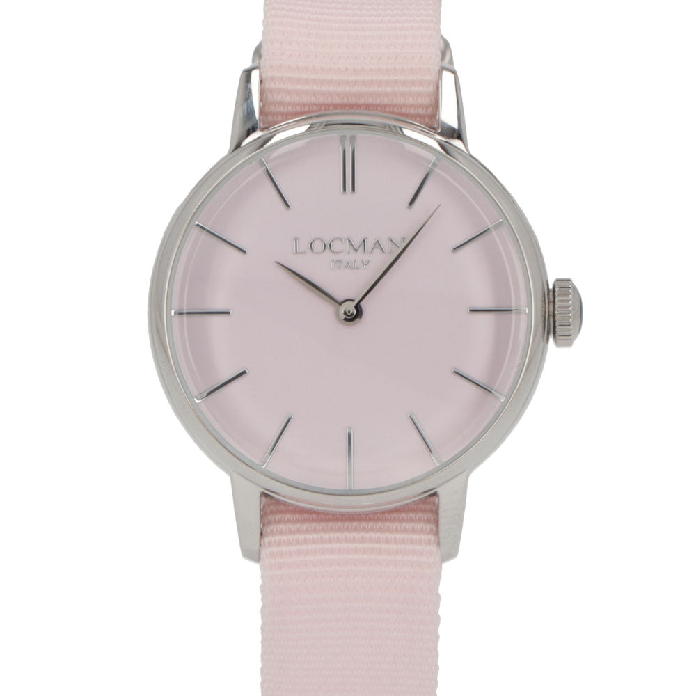 LOCMAN 時計 ピンク ステンレススティール シルバー 腕時計 0253A11A-00PKNKNP 1960 LADY