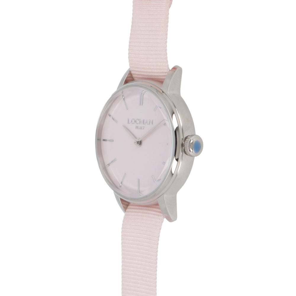 LOCMAN 時計 ピンク ステンレススティール シルバー 腕時計 0253A11A-00PKNKNP 1960 LADY
