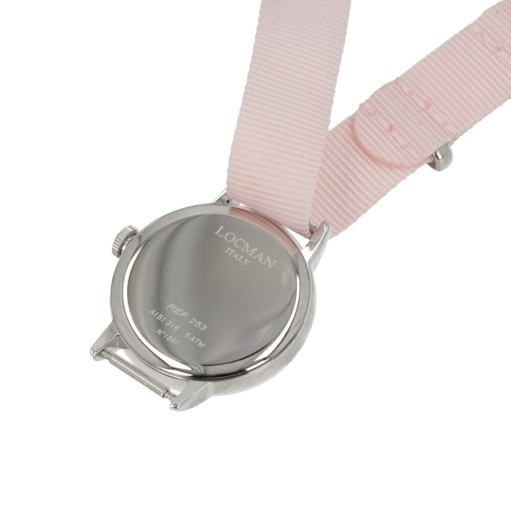 LOCMAN 時計 ピンク ステンレススティール シルバー 腕時計 0253A11A-00PKNKNP 1960 LADY