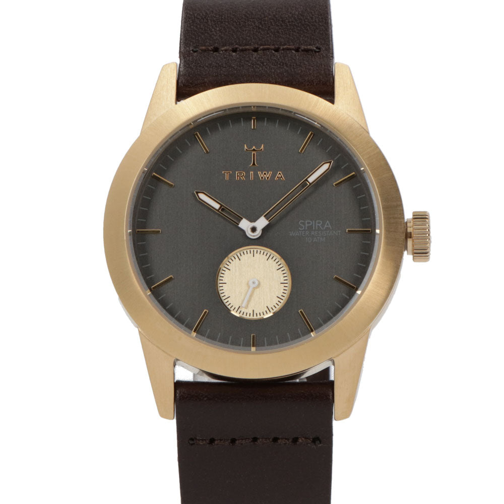 TRIWA 時計 SPIRA ブラウン系 ステンレス ゴールド 腕時計 SPST101-CL010413