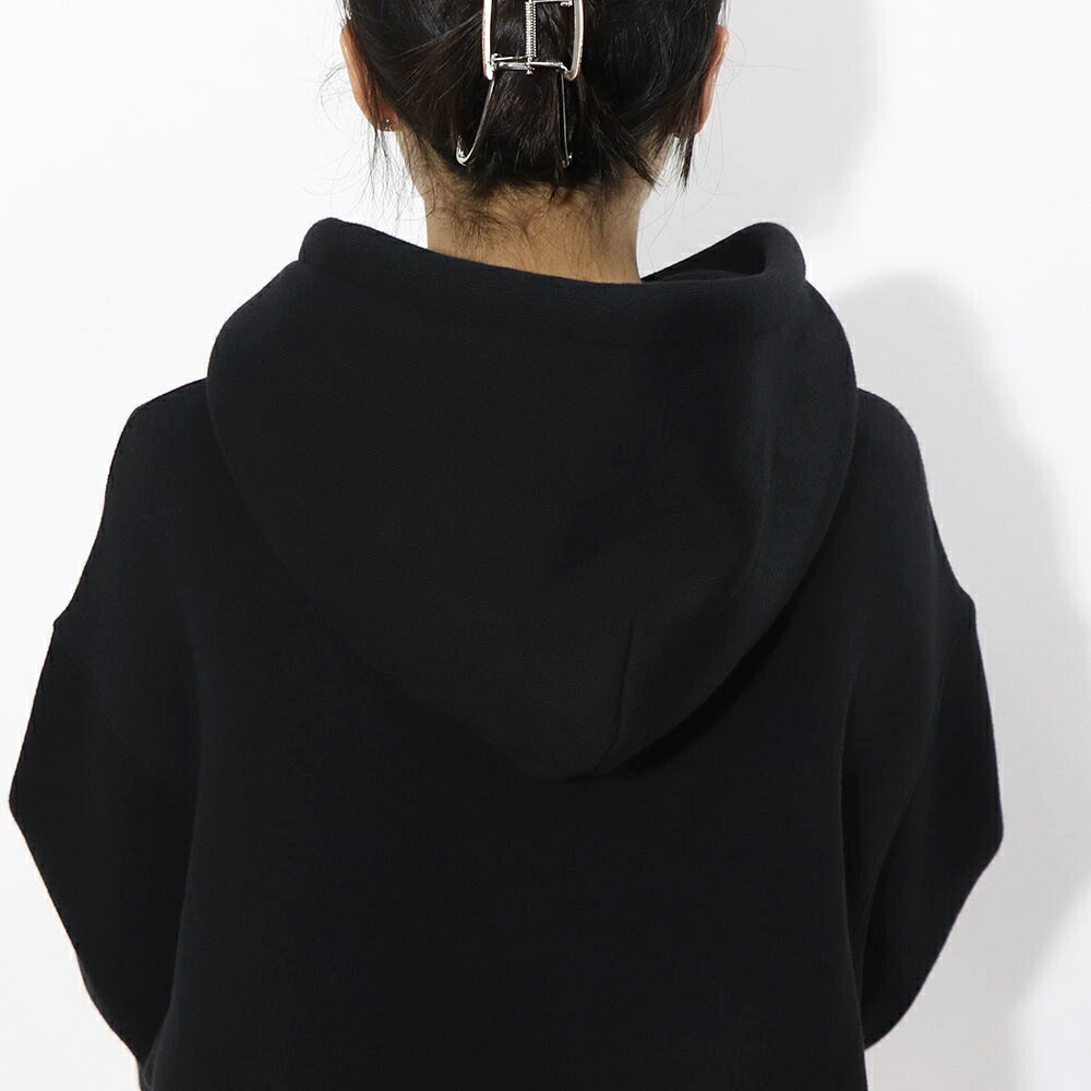 Alexander Wang フーディ パーカー ブラック ロゴ 裏起毛