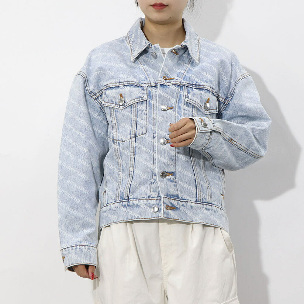 alexander Wang デニムジャケット フォーリングバック 総柄