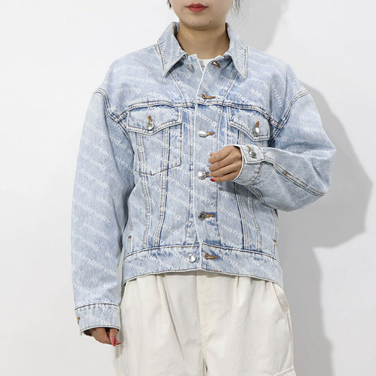 alexander Wang デニムジャケット フォーリングバック 総柄