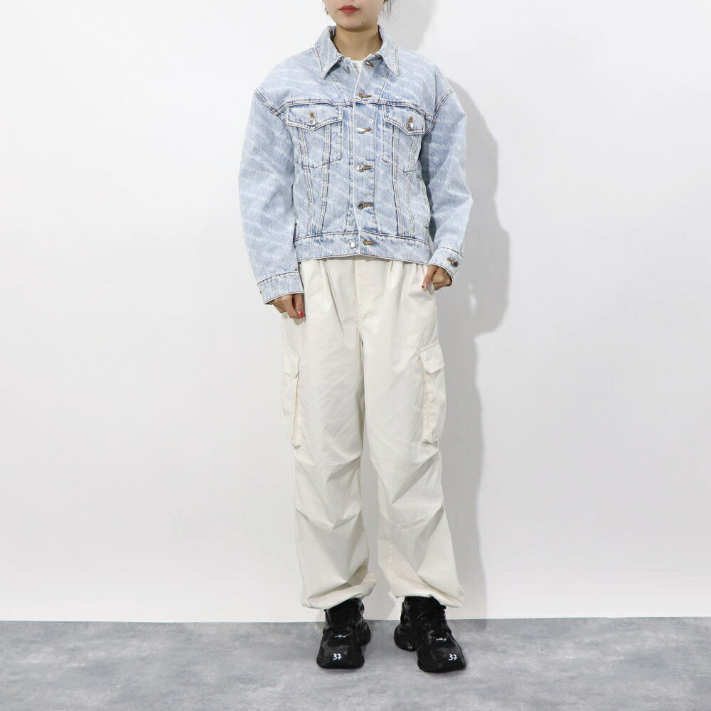 alexander Wang デニムジャケット フォーリングバック 総柄