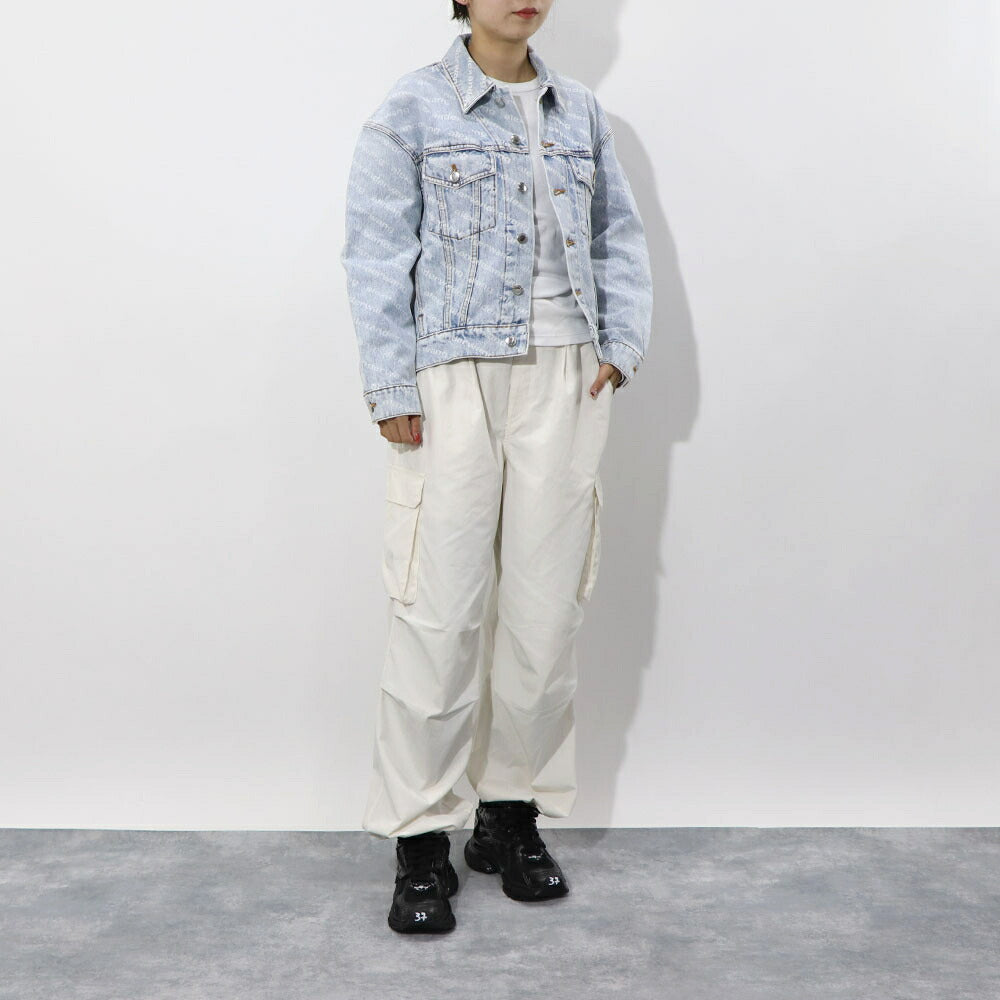 alexander Wang デニムジャケット フォーリングバック 総柄
