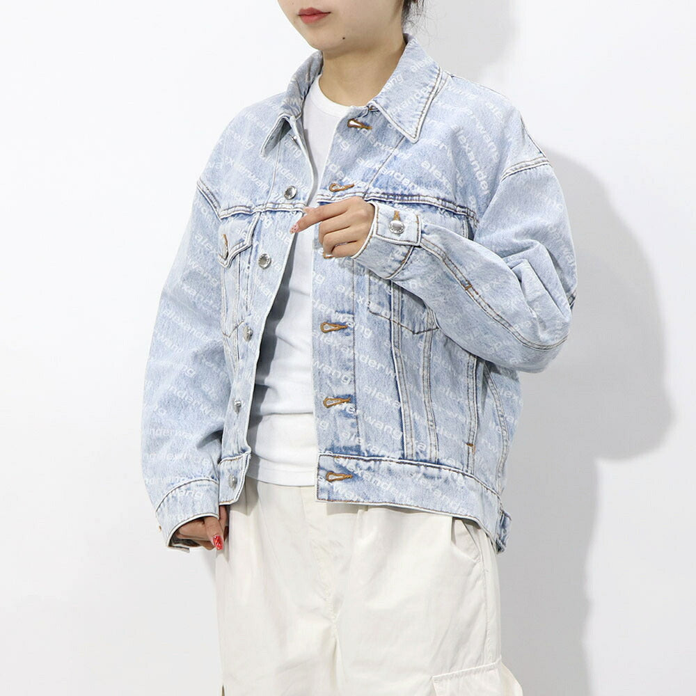 alexander Wang デニムジャケット フォーリングバック 総柄