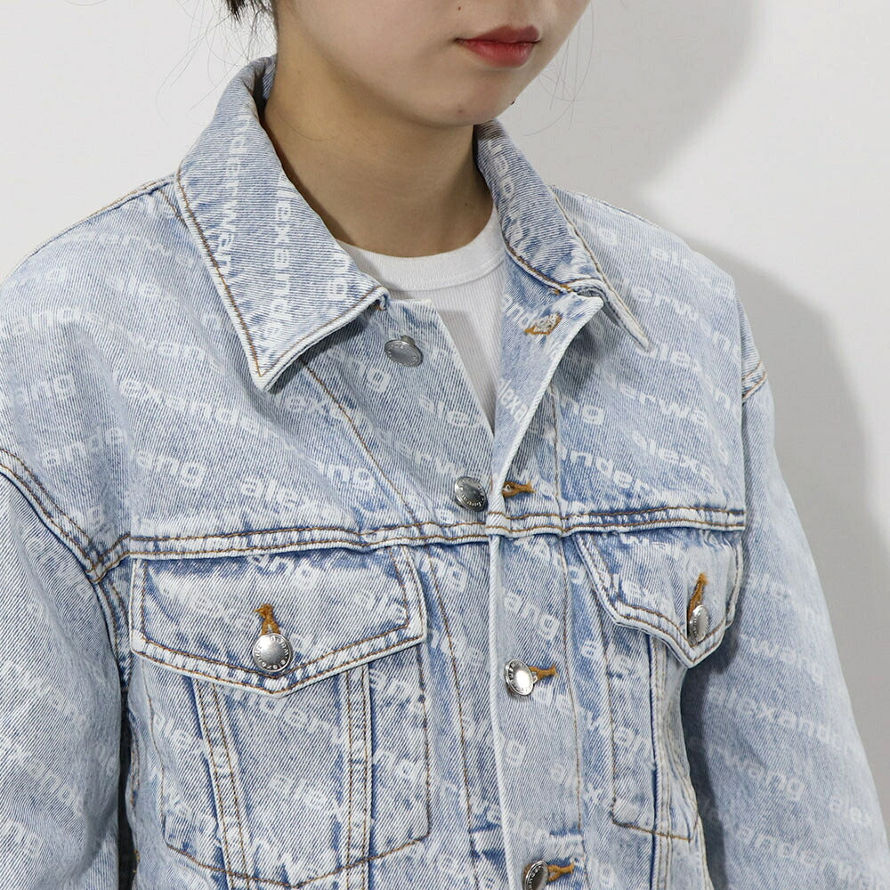 alexander Wang デニムジャケット フォーリングバック 総柄