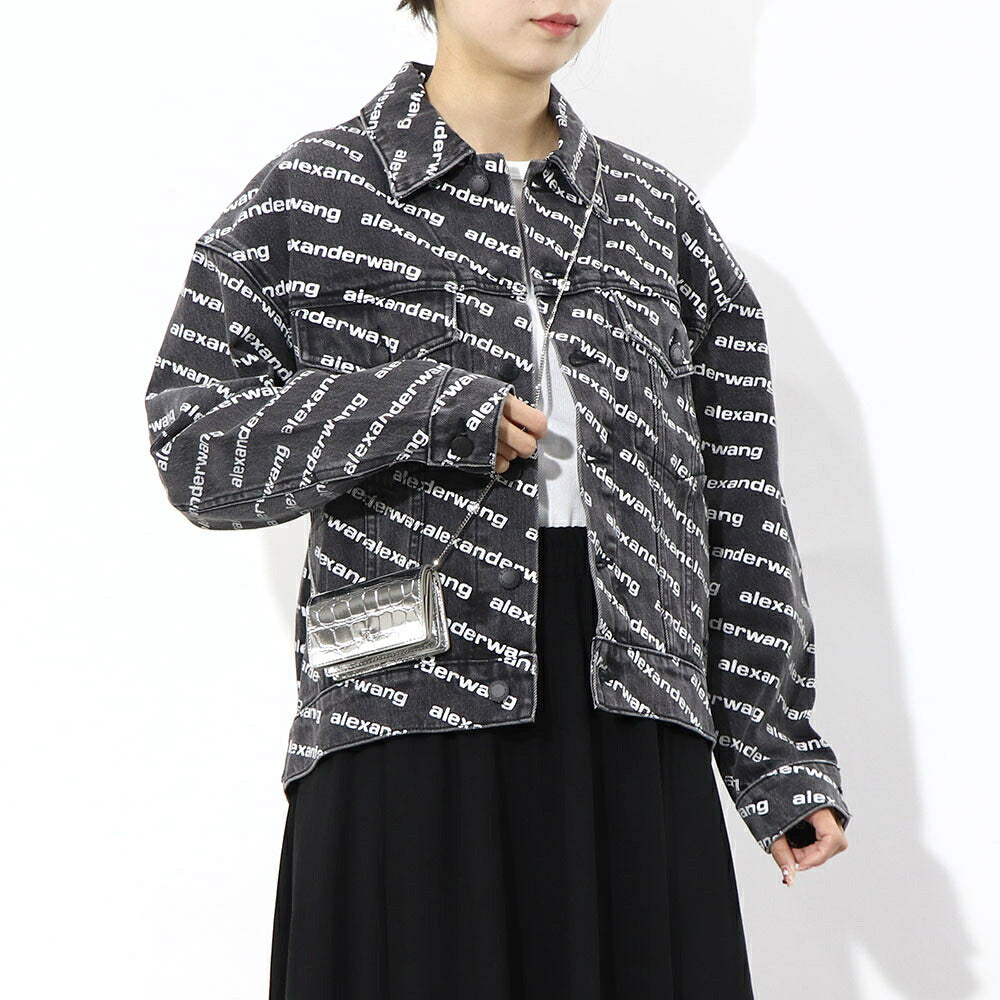 Alexander Wang デニムジャケット フォーリングバック 総柄