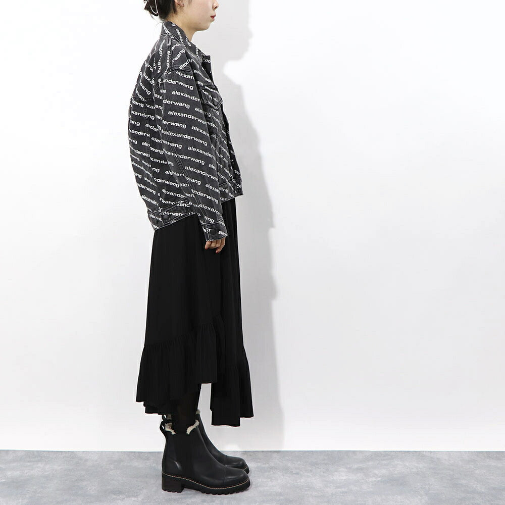 Alexander Wang デニムジャケット フォーリングバック 総柄