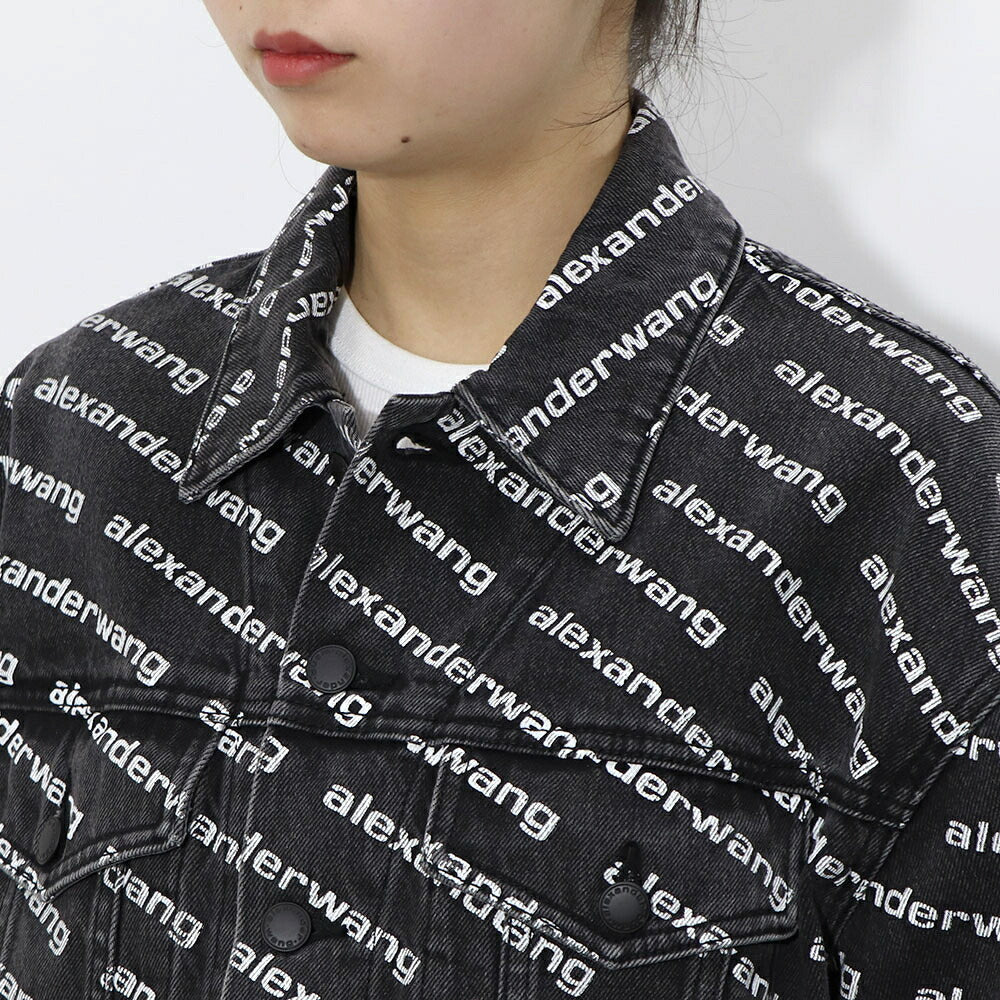 Alexander Wang デニムジャケット フォーリングバック 総柄