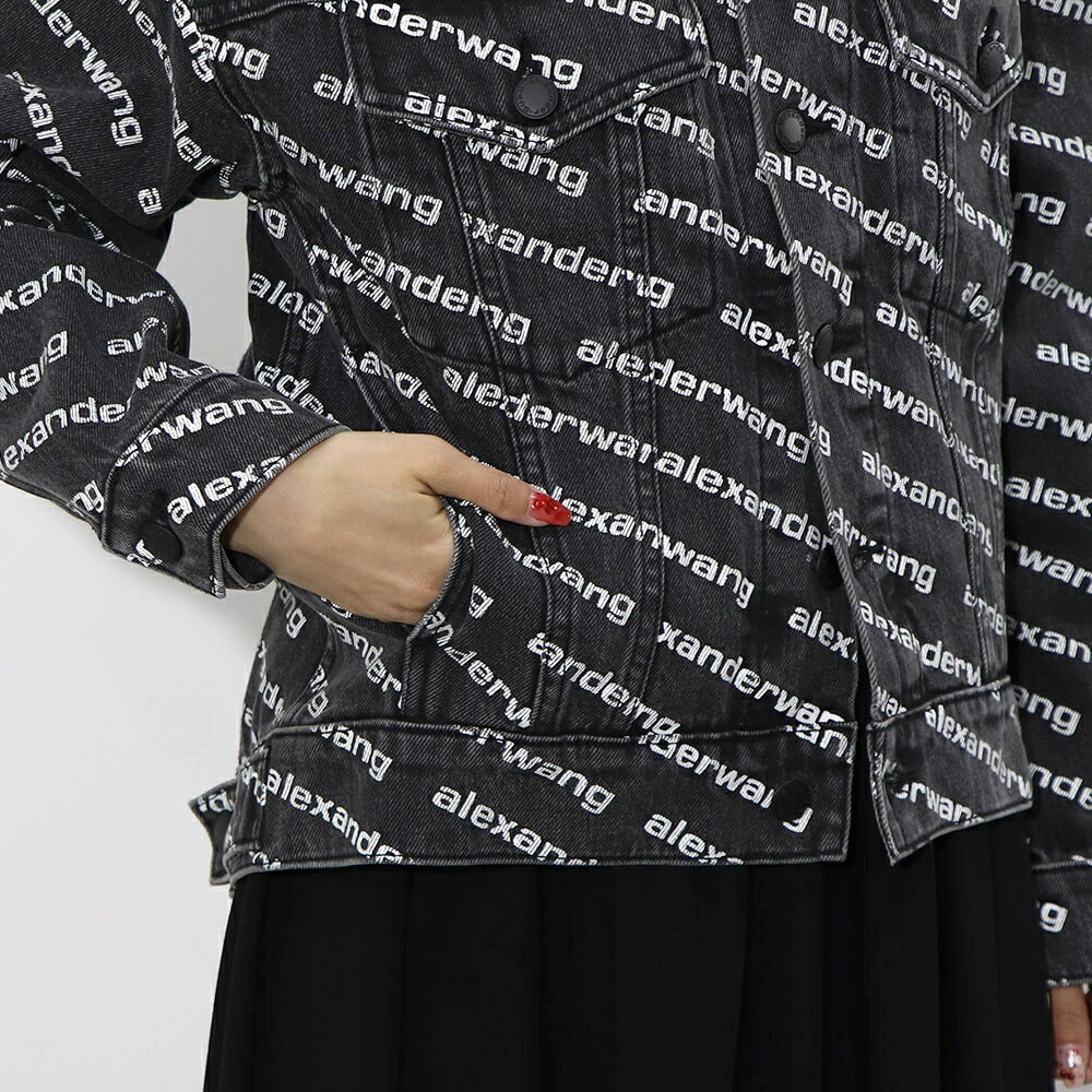 Alexander Wang デニムジャケット フォーリングバック 総柄