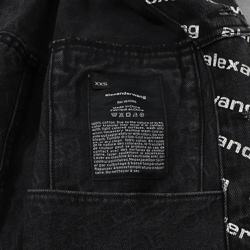 Alexander Wang デニムジャケット フォーリングバック 総柄