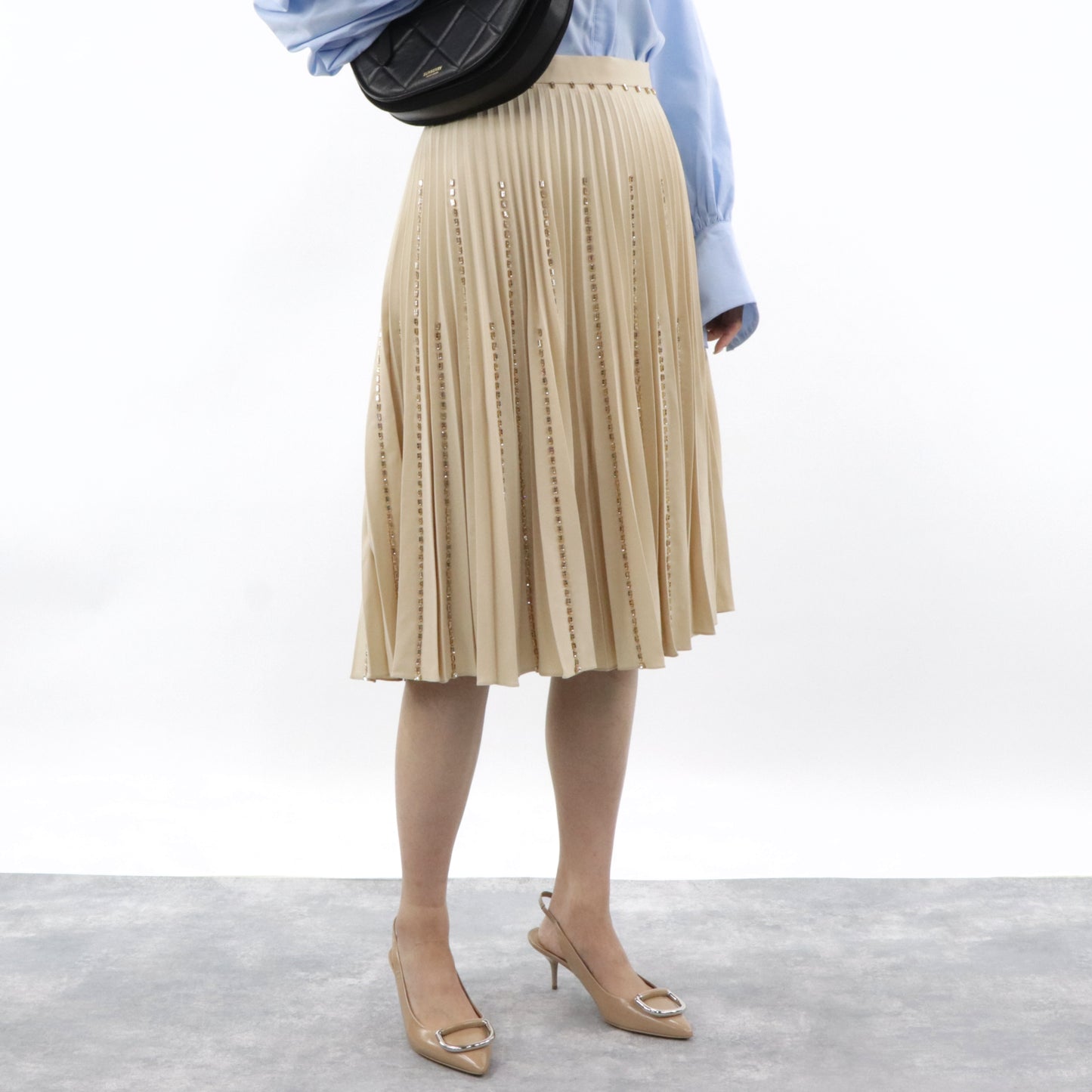 バーバリー プリーツスカート 4562542 A4648 ベージュ