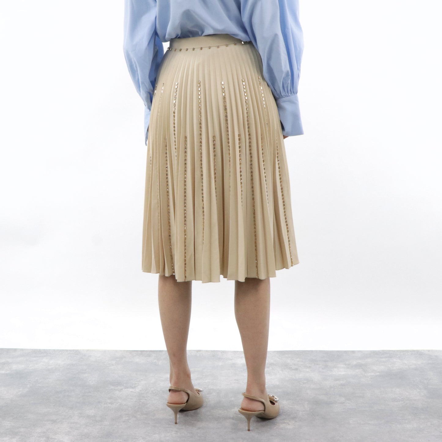 バーバリー プリーツスカート 4562542 A4648 ベージュ