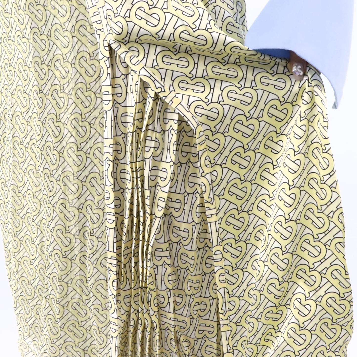 バーバリー スカート 8016883 A7309 イエロー ミディ丈