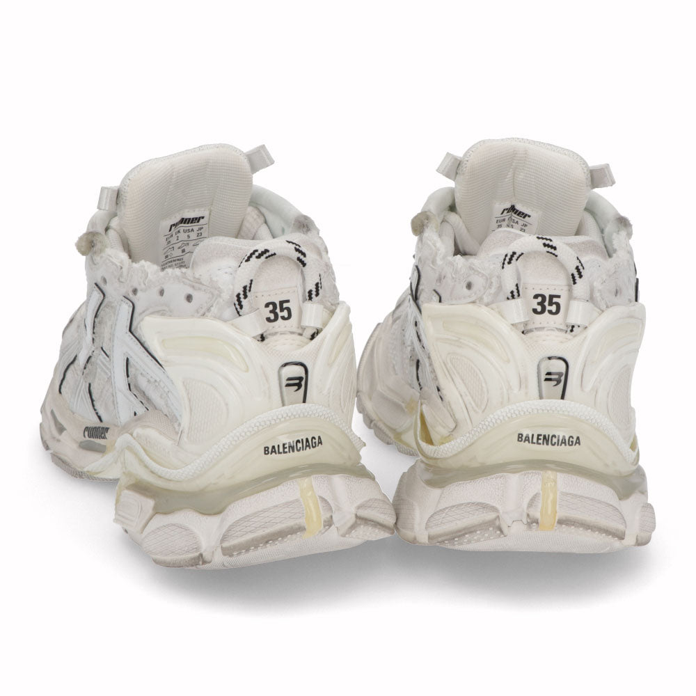 バレンシアガ BALENCIAGA シューズ スニーカー レディース ランナー ブラック ポリウレタン ポリエステル ラバー 厚底 ロゴ チャンキースタイル 677402 W3RB1