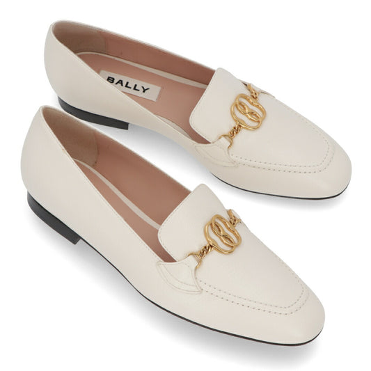 BALLY フラットシューズ OBRIEN BONE 15 GOAT GRAINED