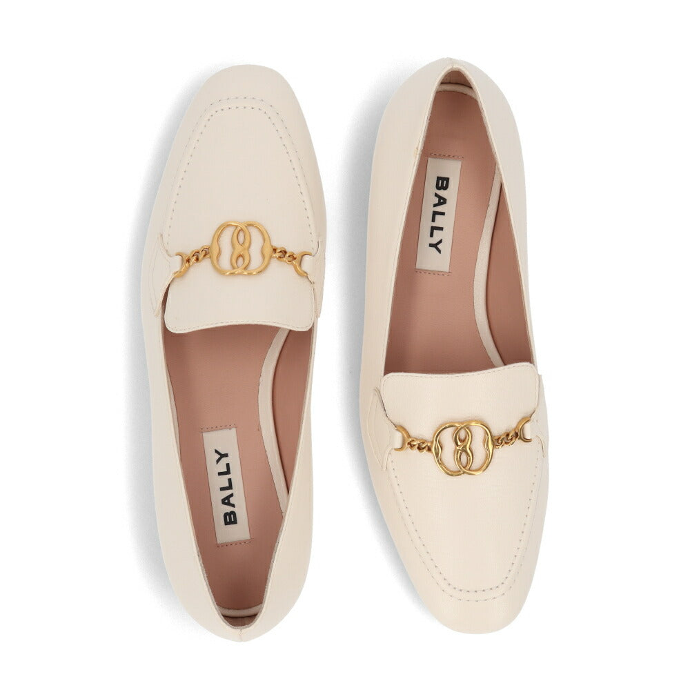 BALLY フラットシューズ OBRIEN BONE 15 GOAT GRAINED