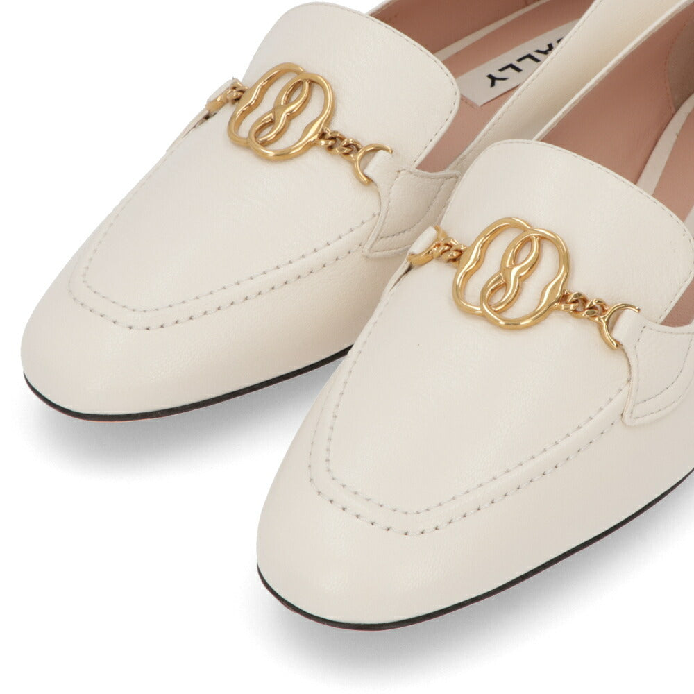 BALLY フラットシューズ OBRIEN BONE 15 GOAT GRAINED