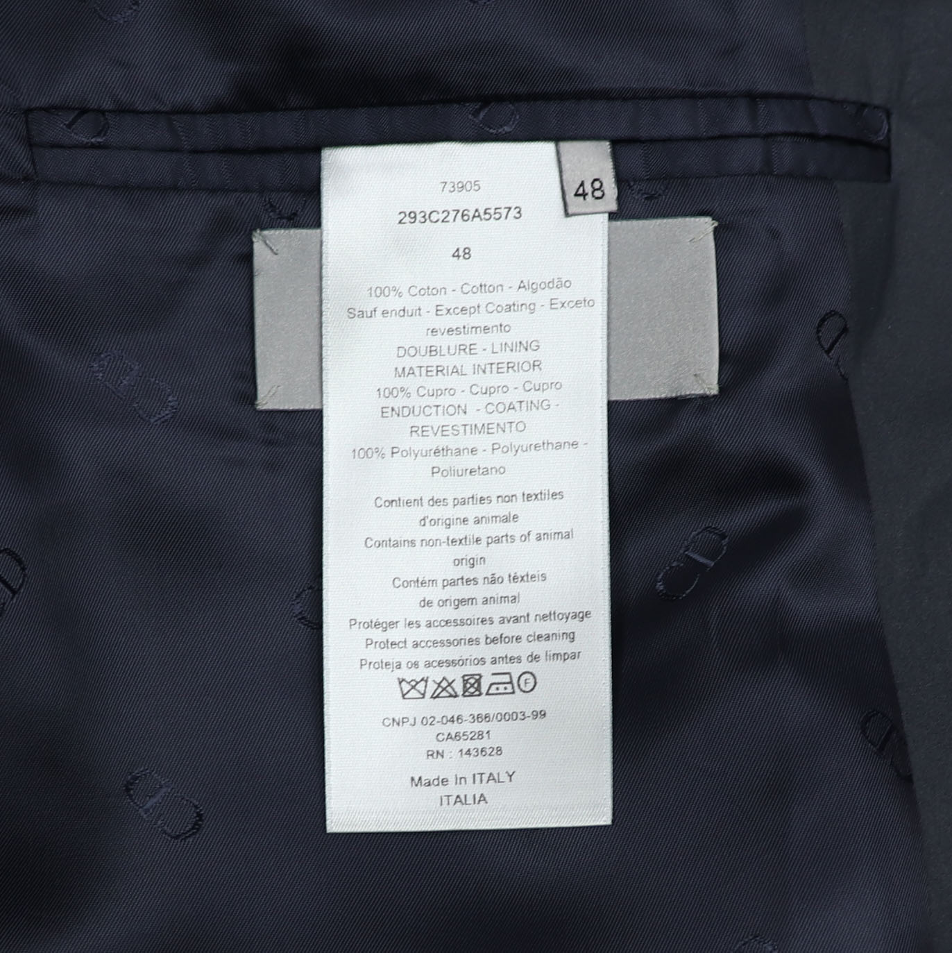 クリスチャンディオール 293C276A5573 540 ジャケット