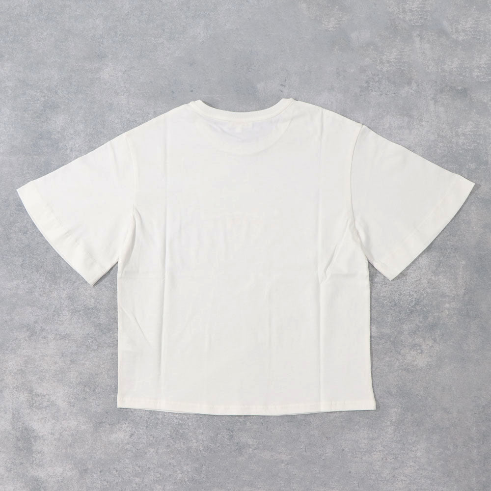 クロエ Chloe トップス Tシャツ・カットソー レディース ホワイト コットン Chloe Kids ロゴ クルーネック キッズモデル カットソー 半袖 C20111 117