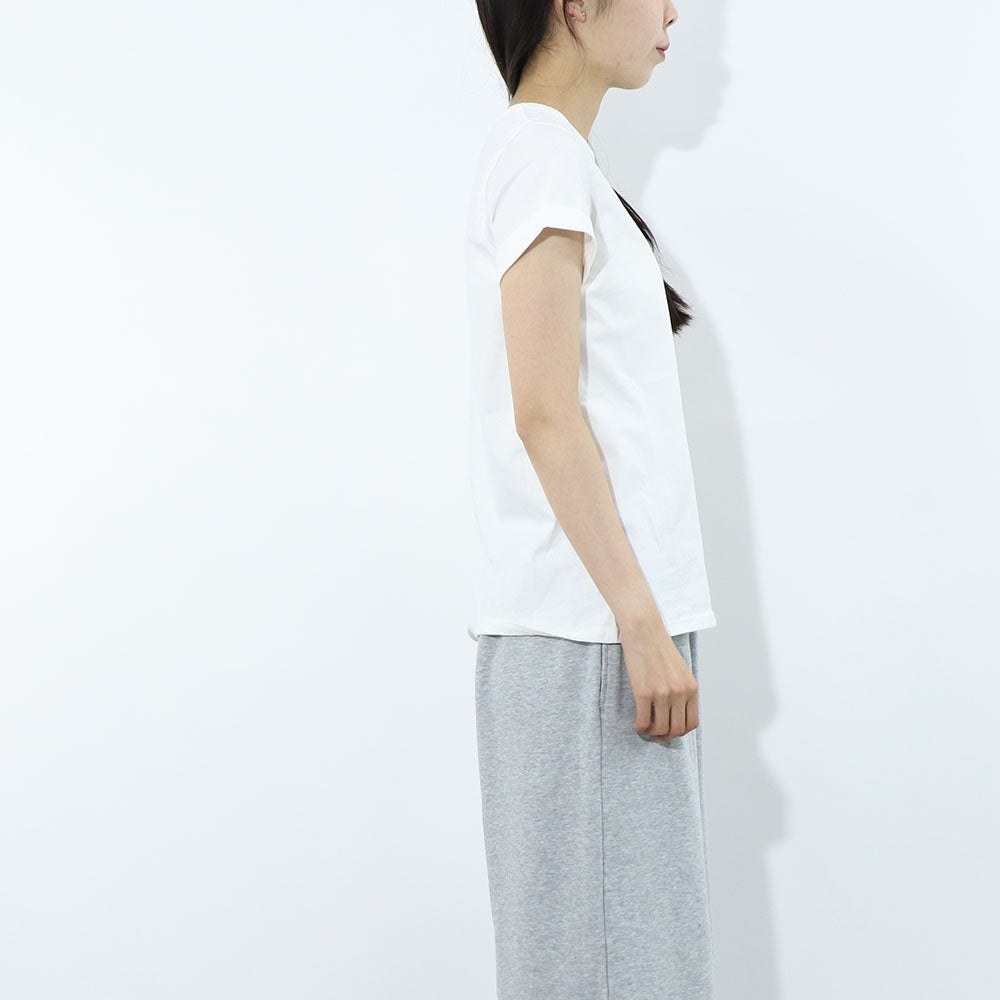 クロエ Chloe トップス Tシャツ・カットソー レディース ホワイト コットン ロゴ 刺繍 クルーネック キッズモデル カットソー 半袖 C20110 117