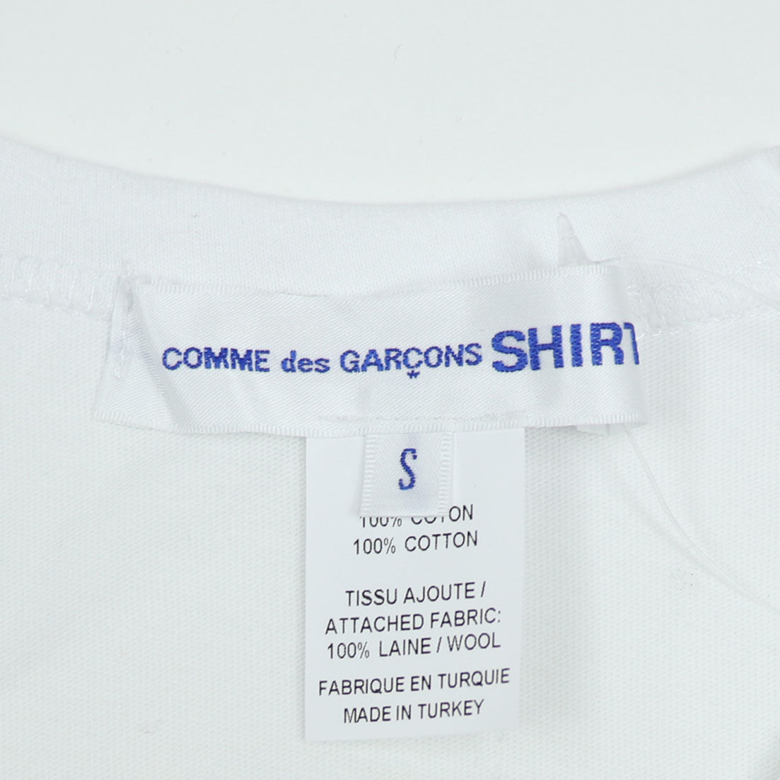 コムデギャルソン FJ T007 W22 WHITE Tシャツ