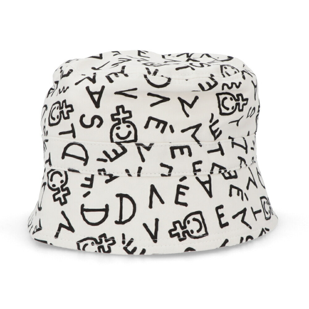 DEVASTEE バケットハット ロゴ 総柄 グラフィック