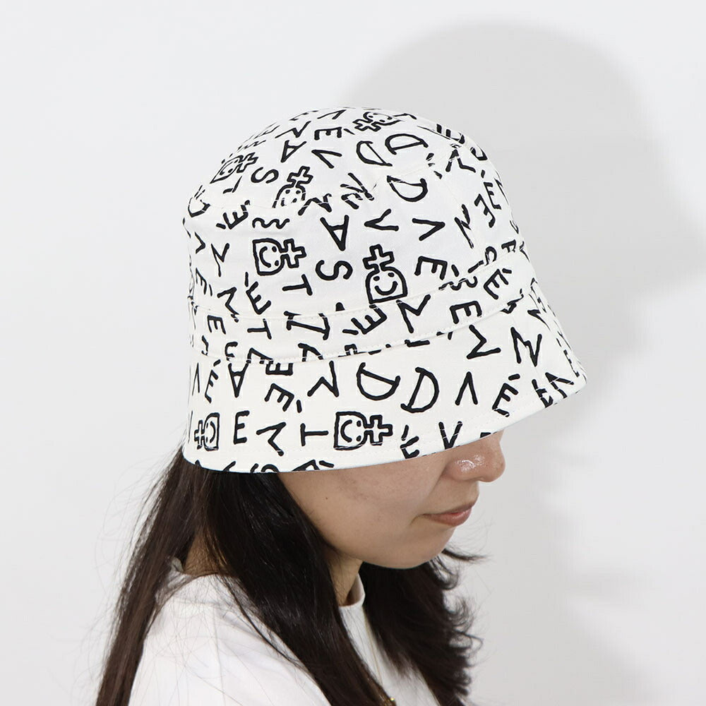 DEVASTEE バケットハット ロゴ 総柄 グラフィック