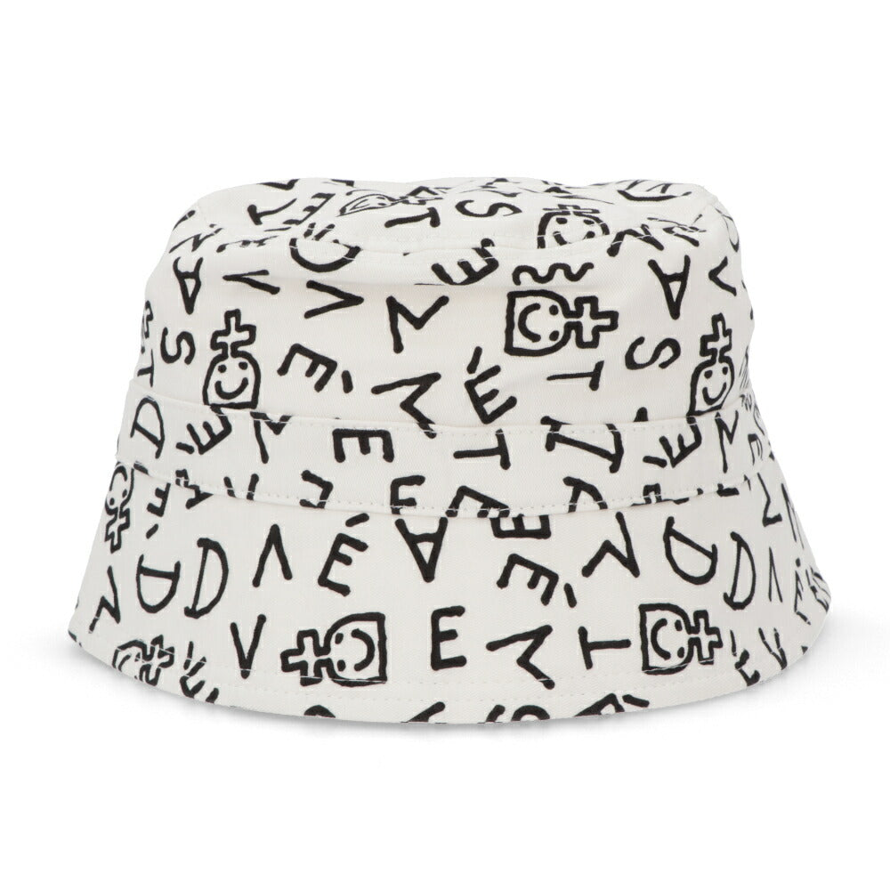 DEVASTEE バケットハット ロゴ 総柄 グラフィック
