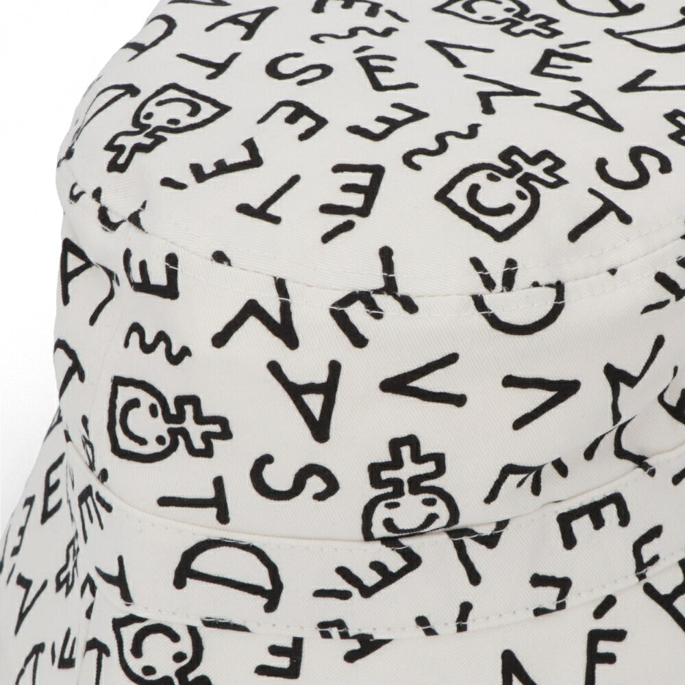 DEVASTEE バケットハット ロゴ 総柄 グラフィック