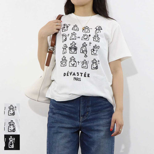 DEVASTEE Tシャツ ロゴ プリント 半袖 R3FWTP022