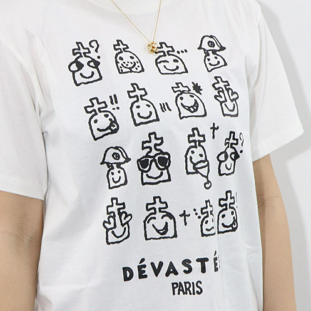 DEVASTEE Tシャツ ロゴ プリント 半袖 R3FWTP022