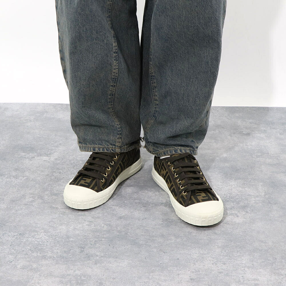 正規店買付【FENDI】ドミノ FFジャカードファブリックスニーカー フェンディ FENDI シューズ スニーカー メンズ DOMINO SNEAKER