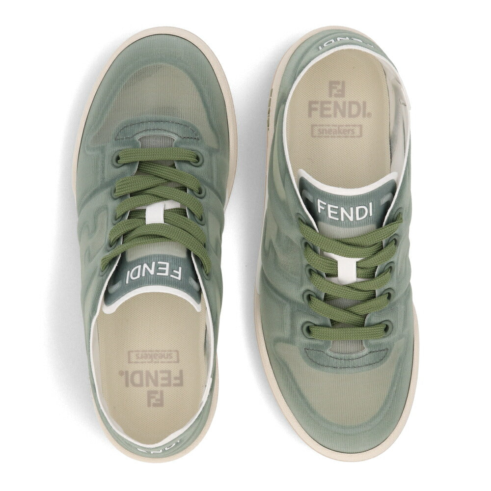 フェンディ FENDI シューズ スニーカー レディース MATCH SNEAKER グリーン ポリアミド ポリウレタン ポリエステル メッシュ ロゴ くすみカラー 8E8415 AN7K