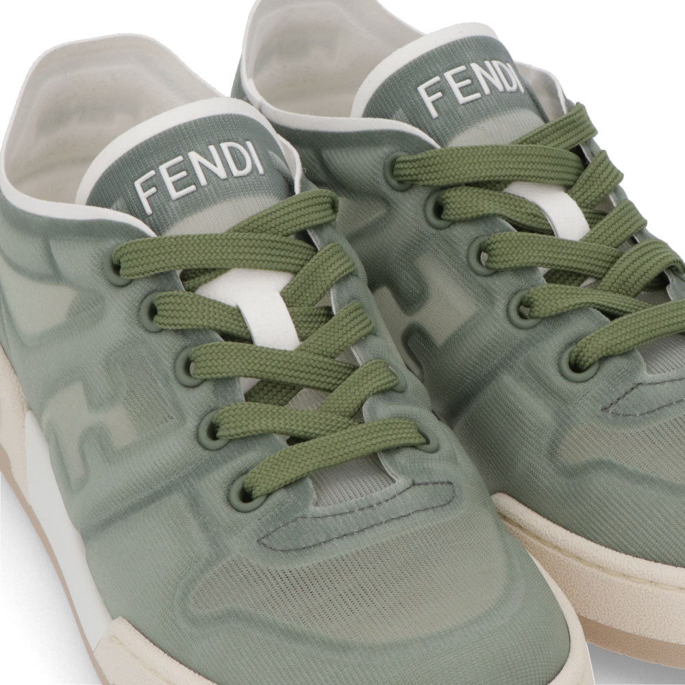 フェンディ FENDI シューズ スニーカー レディース MATCH SNEAKER グリーン ポリアミド ポリウレタン ポリエステル メッシュ ロゴ くすみカラー 8E8415 AN7K