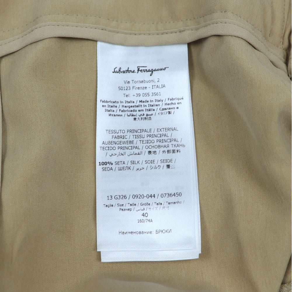 フェラガモ FERRAGAMO パンツ DUNE ベージュ系