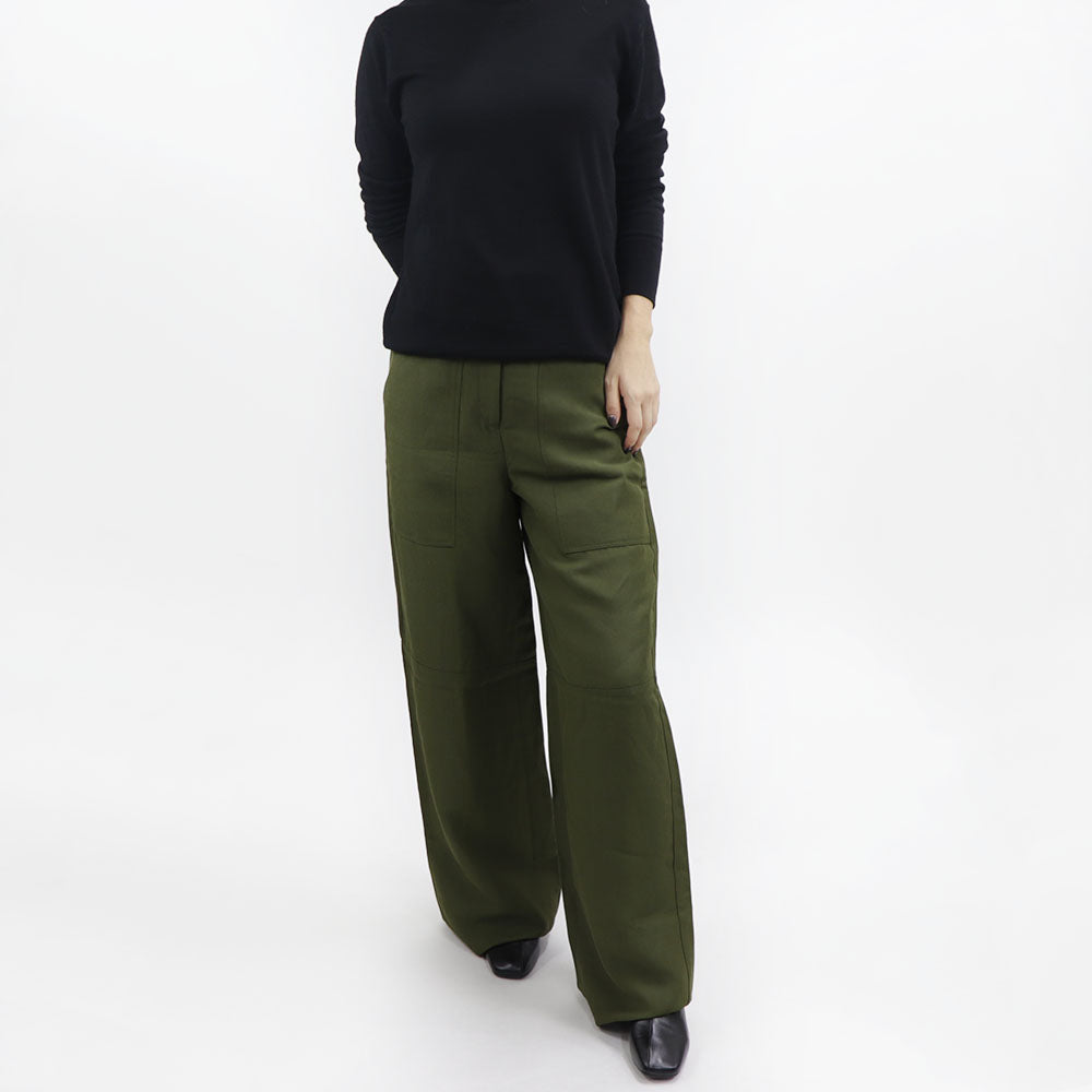 フェラガモ FERRAGAMO パンツ グリーン レディース