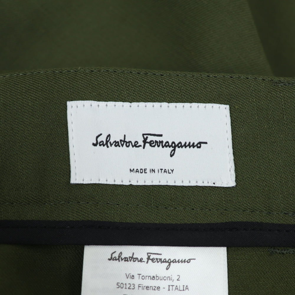 フェラガモ FERRAGAMO パンツ グリーン レディース