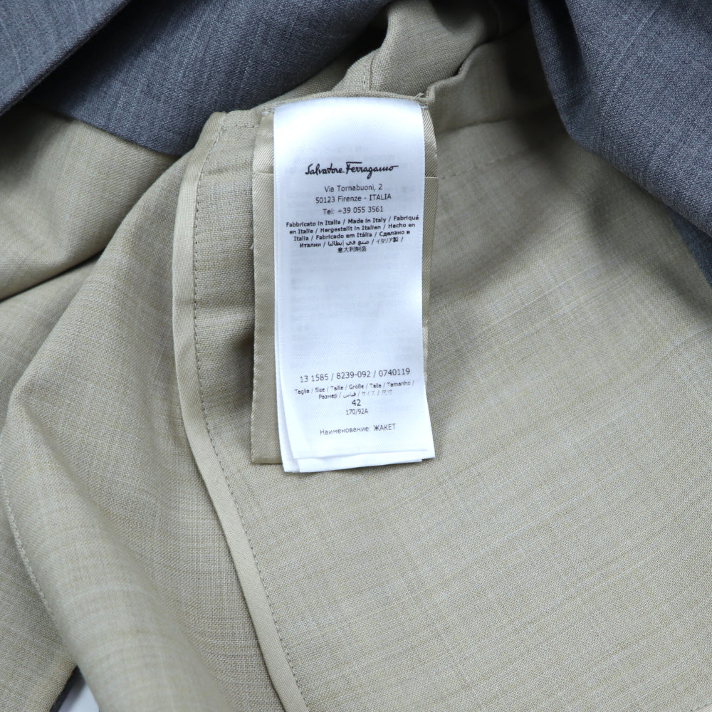 フェラガモ FERRAGAMO ジャケット GY BEI グレー