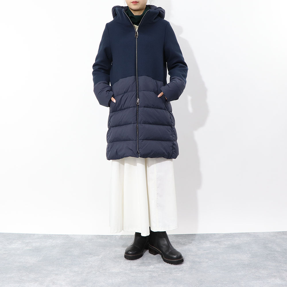 HERNO ダウンコート ウール切替 PI001965D