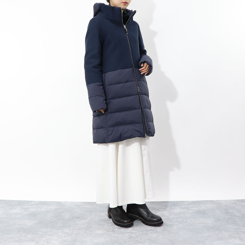 HERNO ダウンコート ウール切替 PI001965D