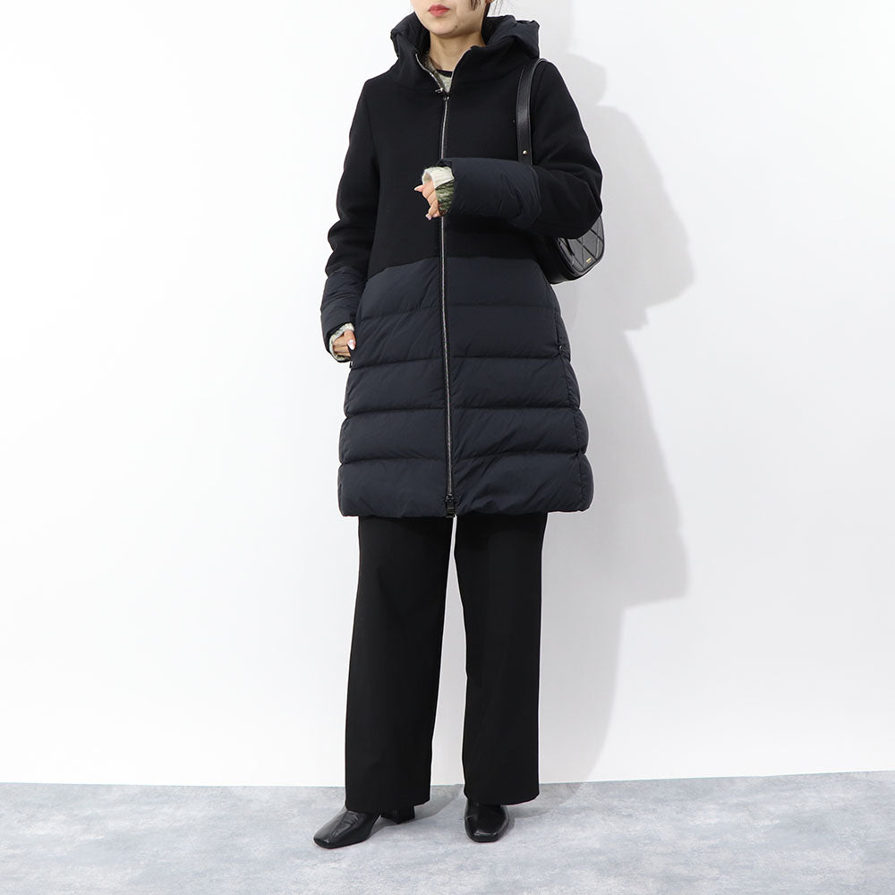 HERNO ダウンコート ウール切替 PI001965D