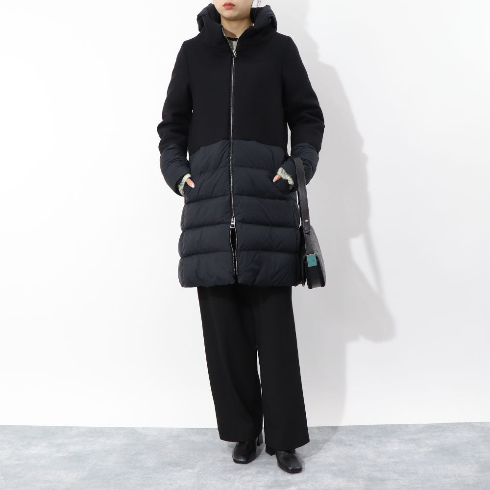 HERNO ダウンコート ウール切替 PI001965D