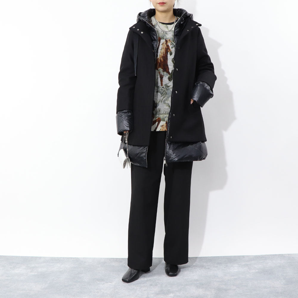 HERNO ダウンコート ウールツイル ウール ナイロン ダウン