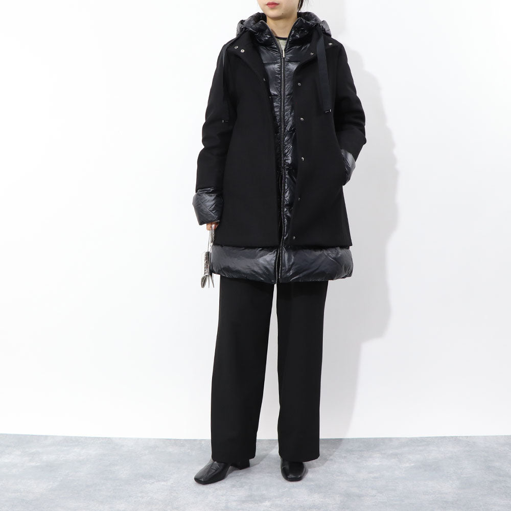 HERNO ダウンコート ウールツイル ウール ナイロン ダウン