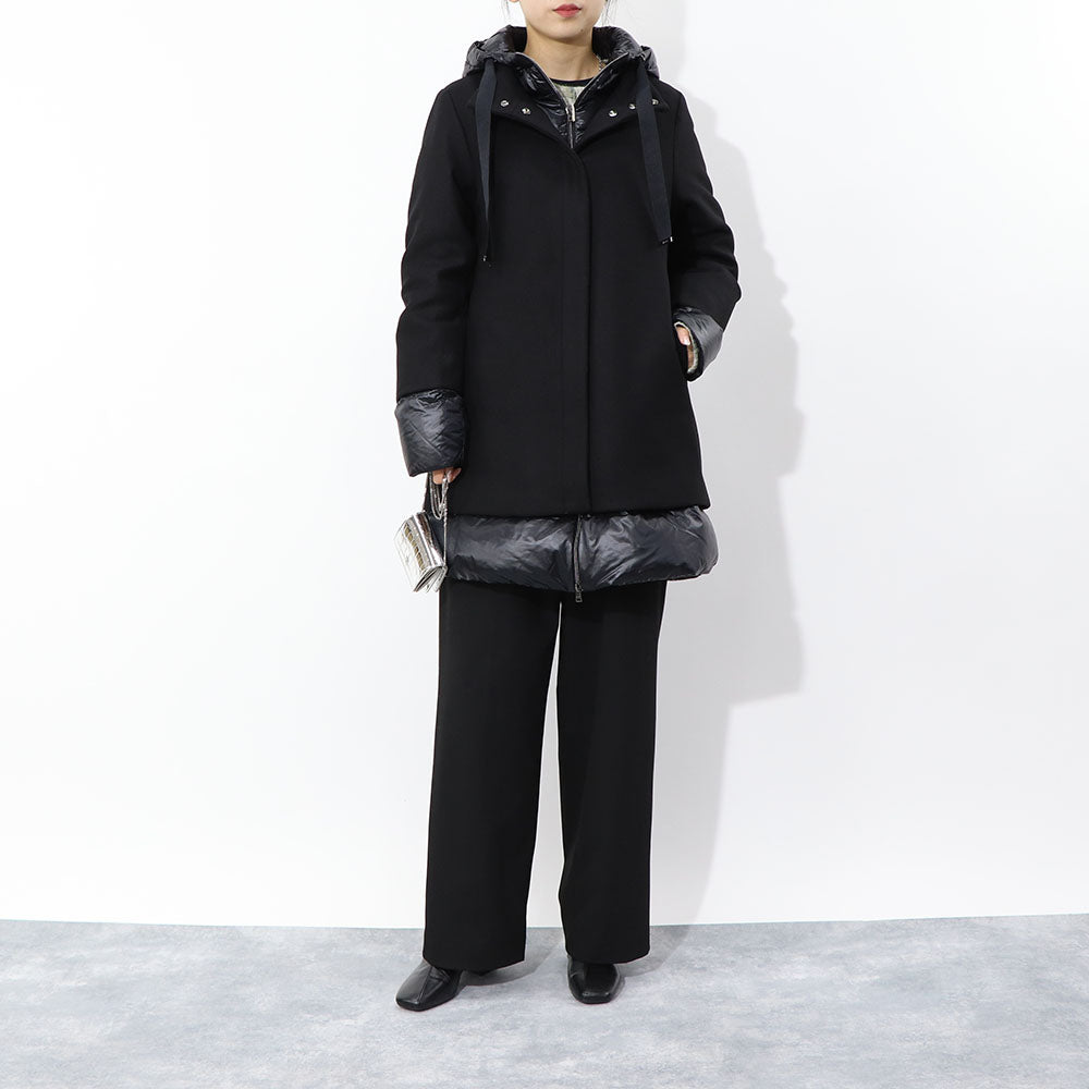 HERNO ダウンコート ウールツイル ウール ナイロン ダウン